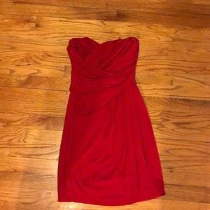 Beautiful red strapless